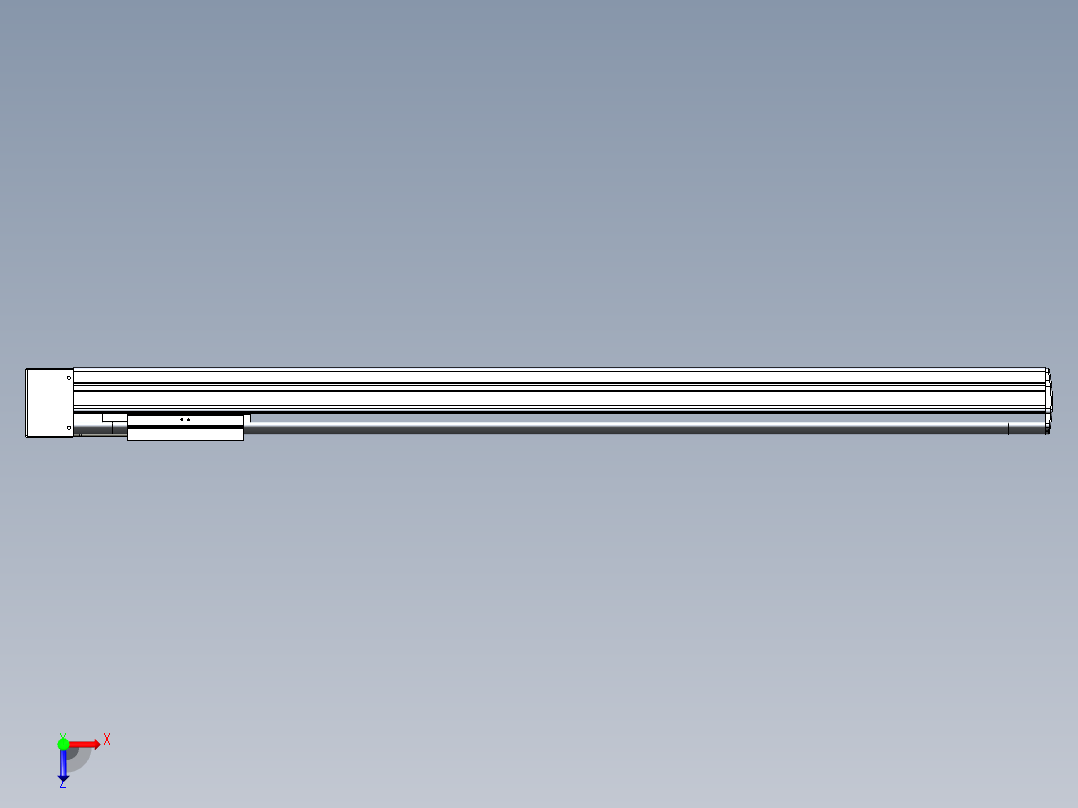 VF丝杆传动-一般环境VF14-Lxx-C-S900-BL-ZP75-C3俯视图
