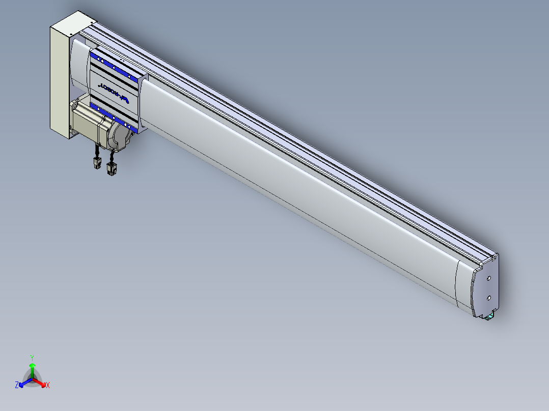 VF丝杆传动-一般环境VF14-Lxx-C-S900-BL-ZP75-C3正等轴测图