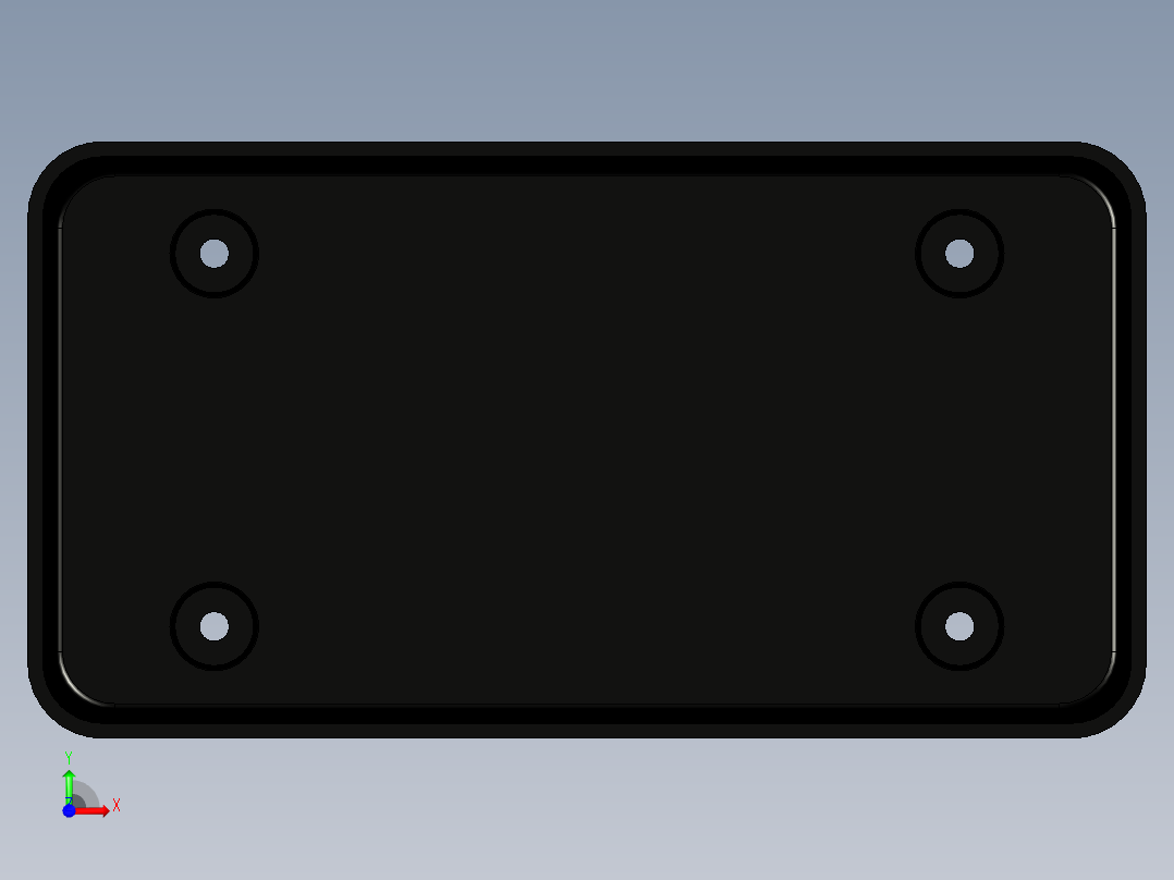 某支撑座一模二腔塑料模具设计工件和任务书前视图