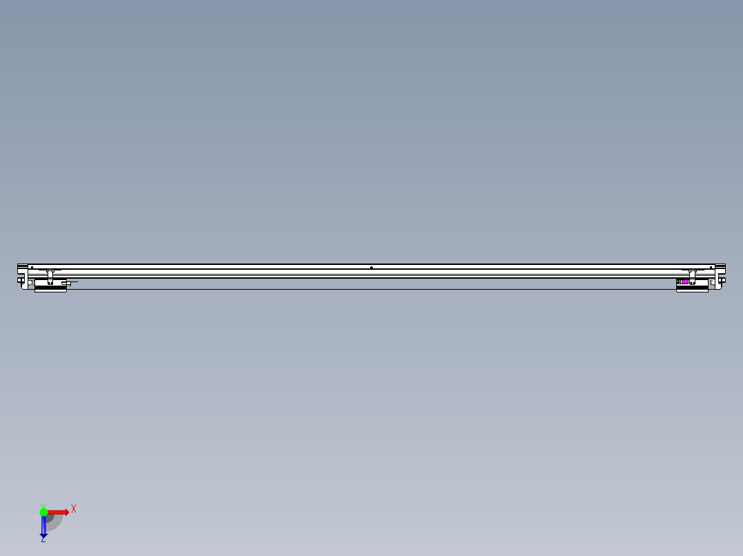 威洛博VL系列直线电机模组-2VL22H1-S2100俯视图