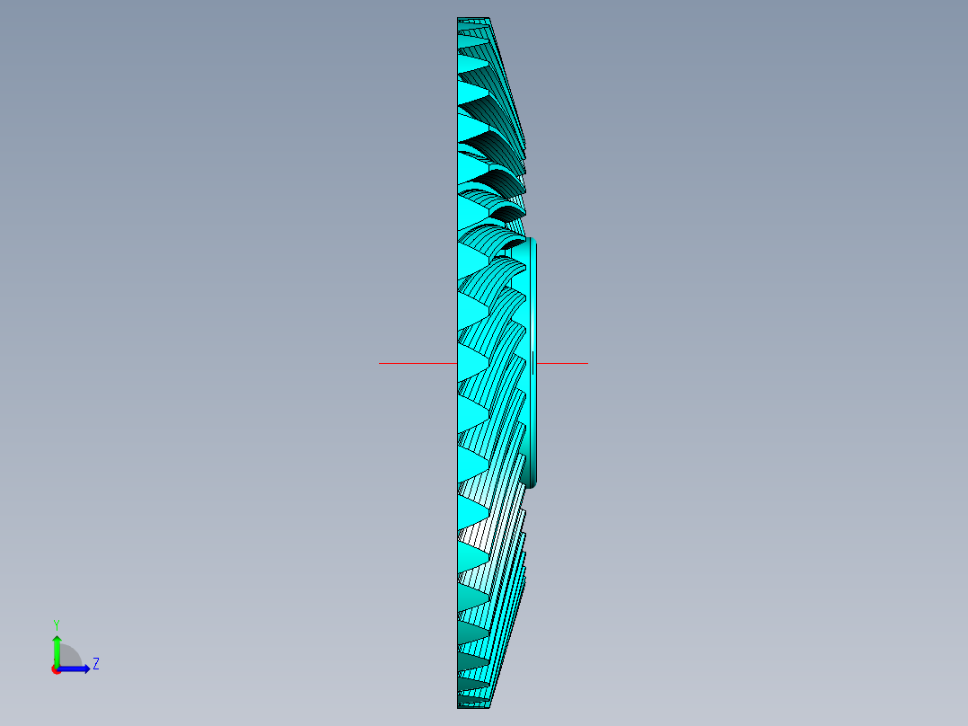 齿轮啮合 (105)左视图