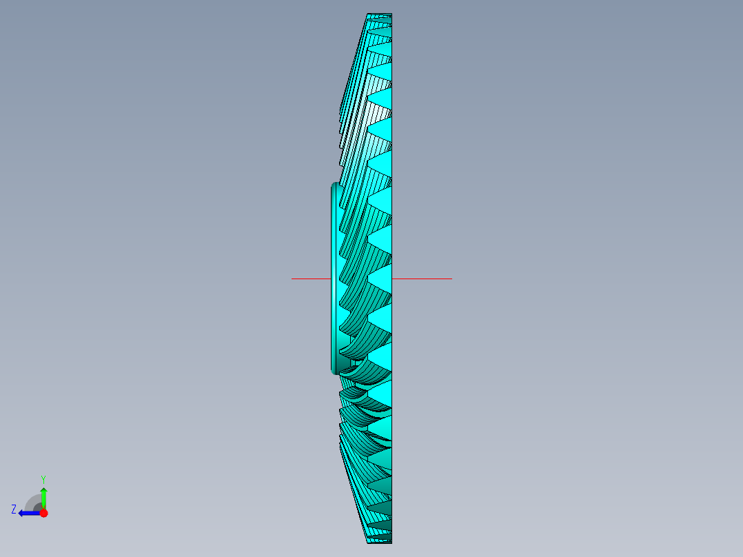 齿轮啮合 (105)右视图