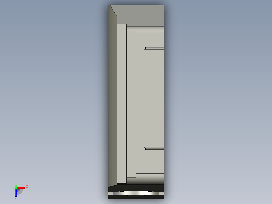 基恩士FS-V34C(P)_endunit_kc图纸模型俯视图