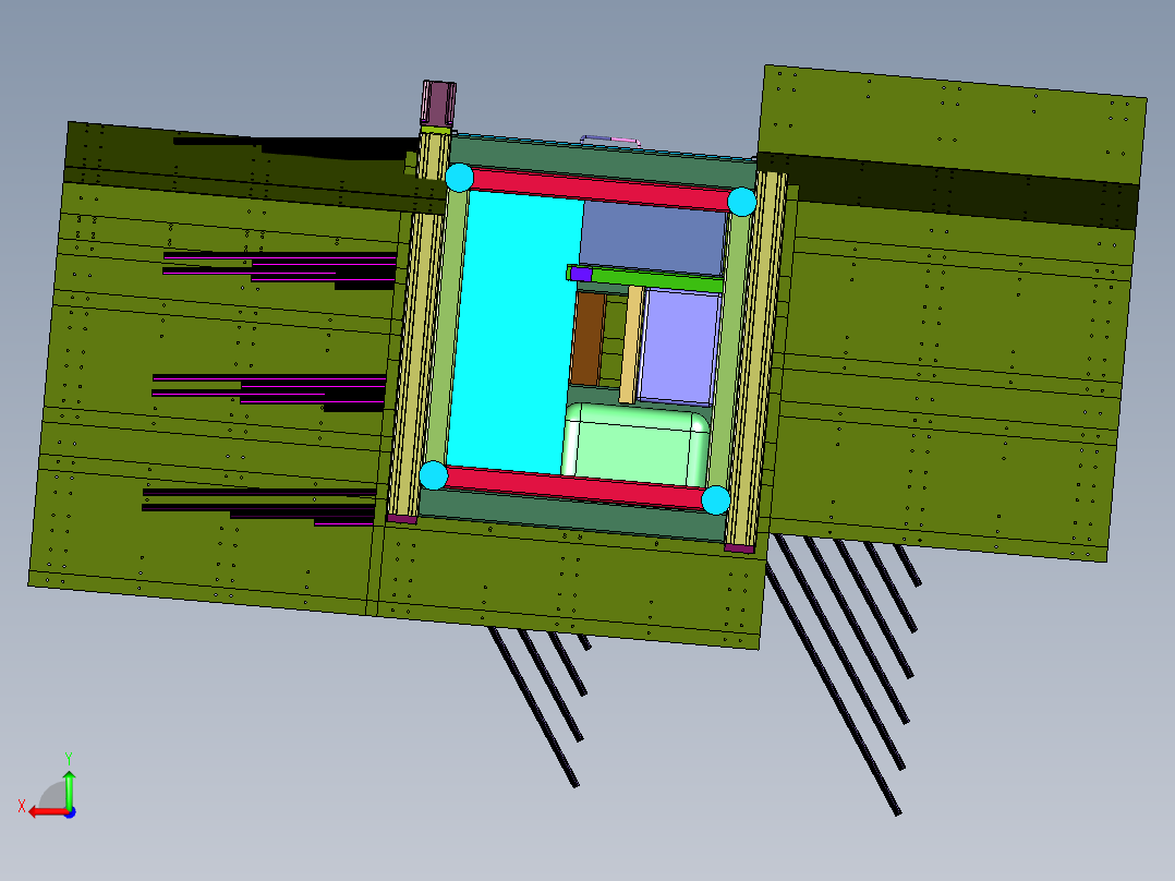 轻型金属切削机床后视图