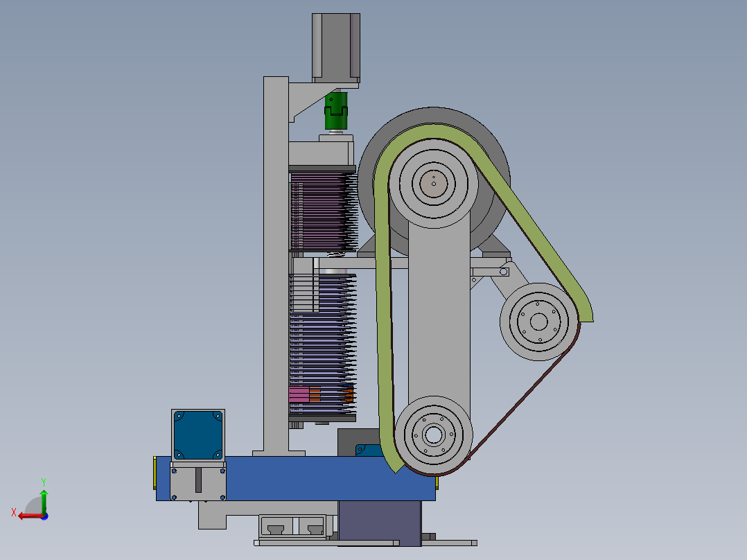 抛光打磨机后视图