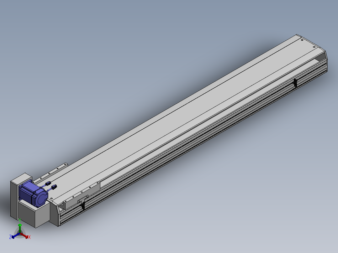 精密模组MT220-L150-1400-LU-M75-C4正等轴测图