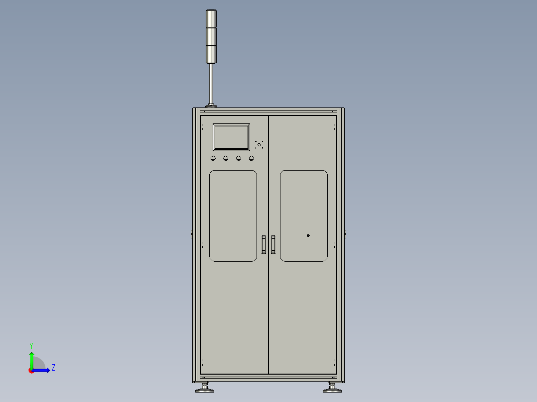 整机装配体左视图