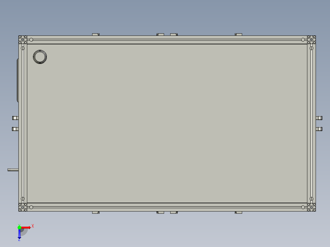 整机装配体俯视图