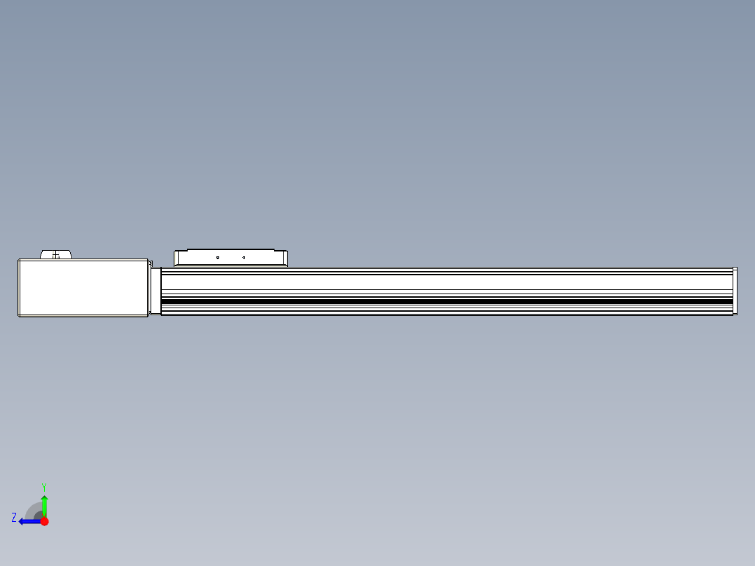 同步带全封闭直线模组TPA-HCB-105D-90-L450-MR-C-P20-N3右视图