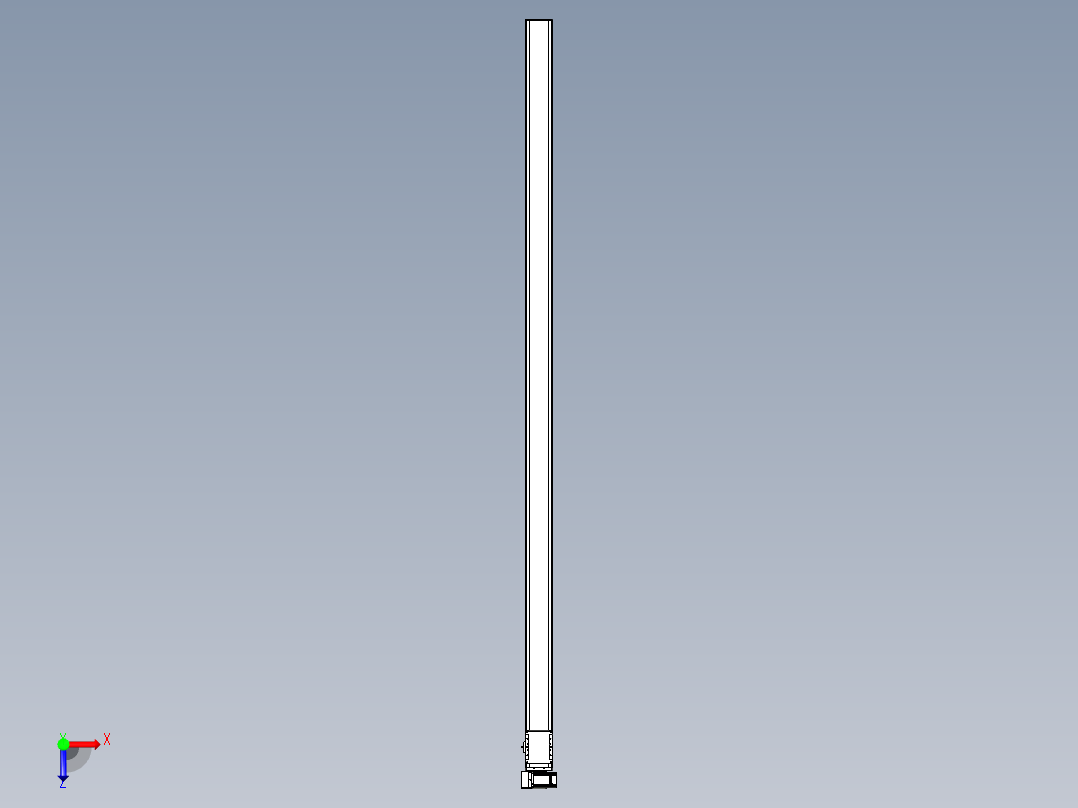 同步带全封闭直线模组TPA-HCB-105D-90-L2700-LU-C-P20-N3俯视图