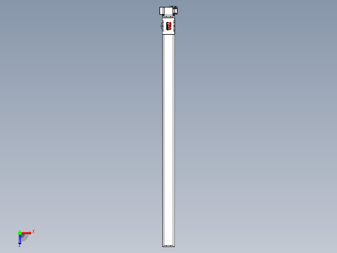 同步带全封闭直线模组TPA-HCB-110D-90-L1850-RP-C-P40-N3俯视图