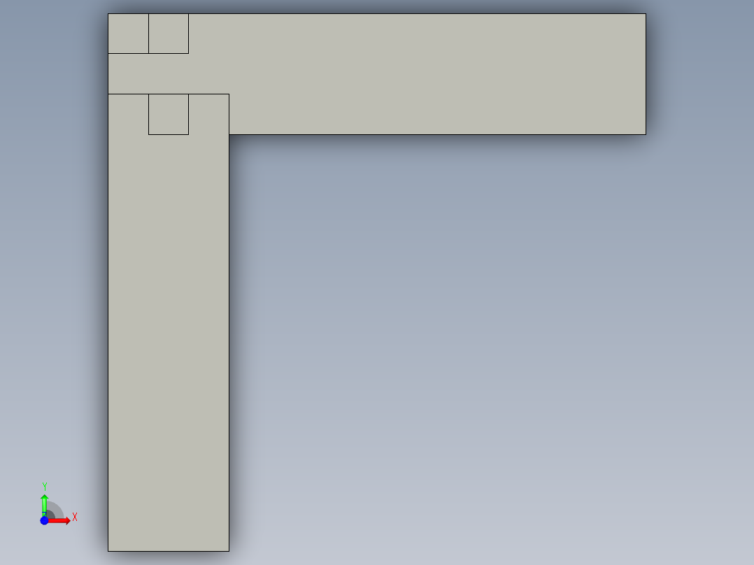 木制接头5前视图