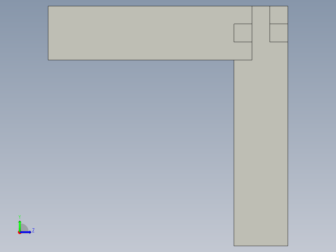 木制接头5左视图
