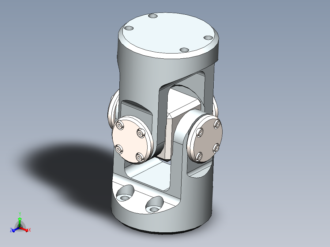 universal joint十字轴万向节3D数模图纸 Solidworks设计