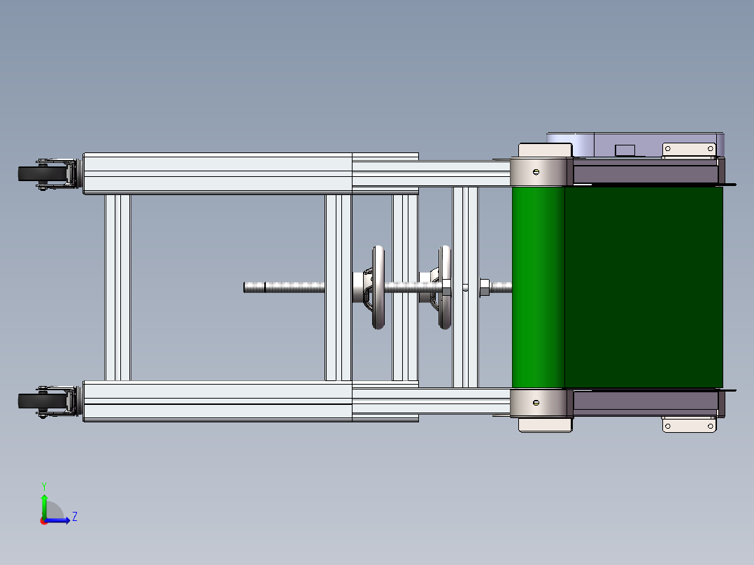 机边输送机左视图