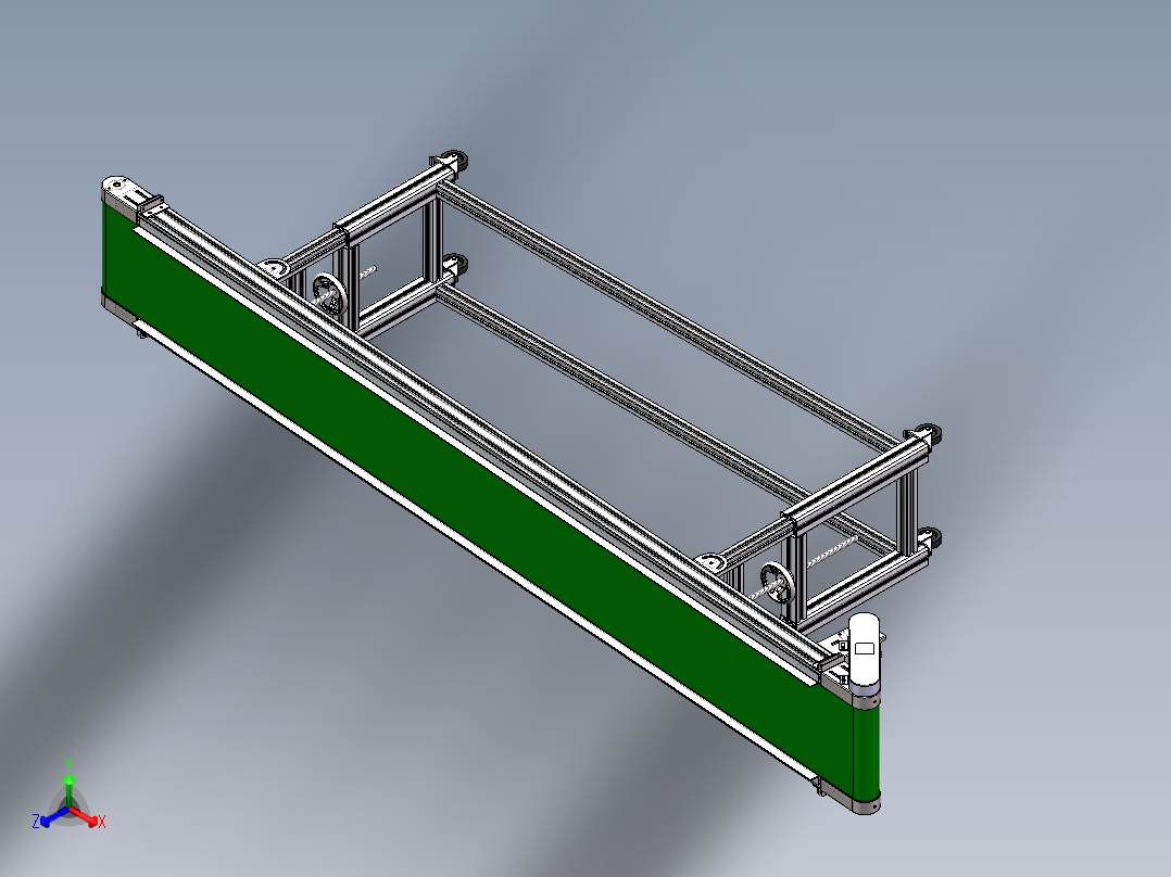 机边输送机正等轴测图
