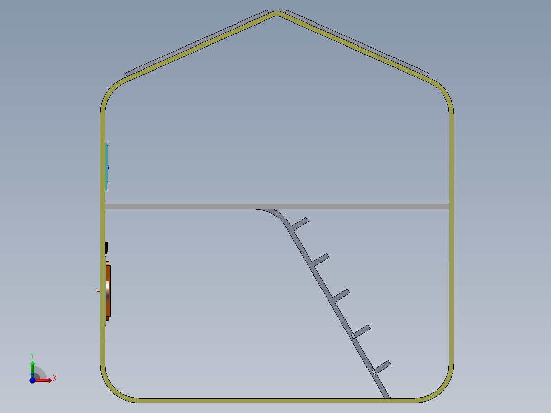 玩具房子前视图