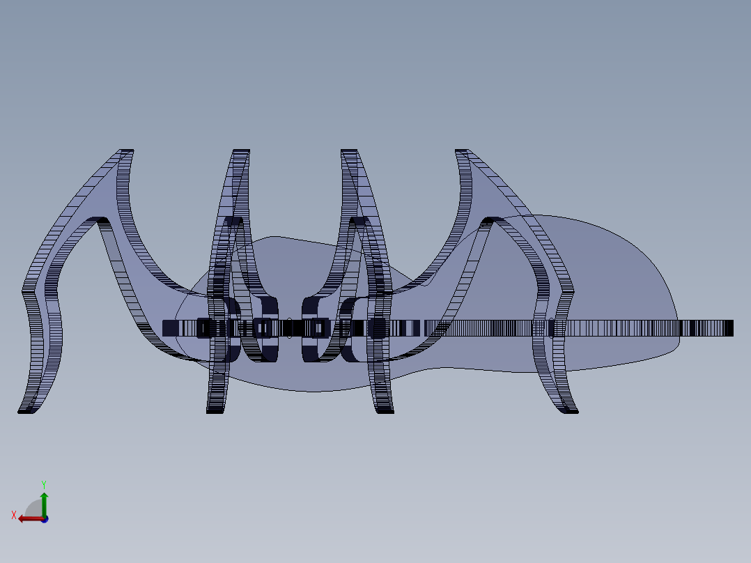 立体拼图、激光切割、线切割图纸(48)后视图