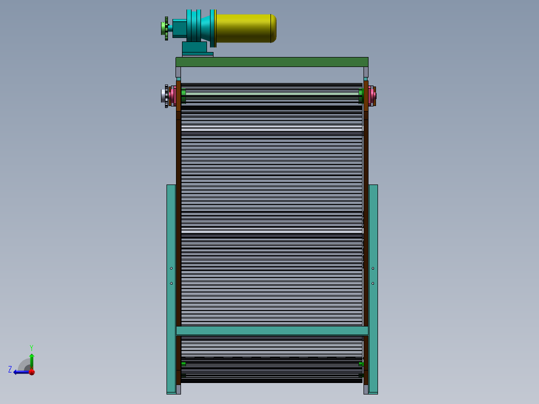 2700履带传送机sw18可编辑右视图