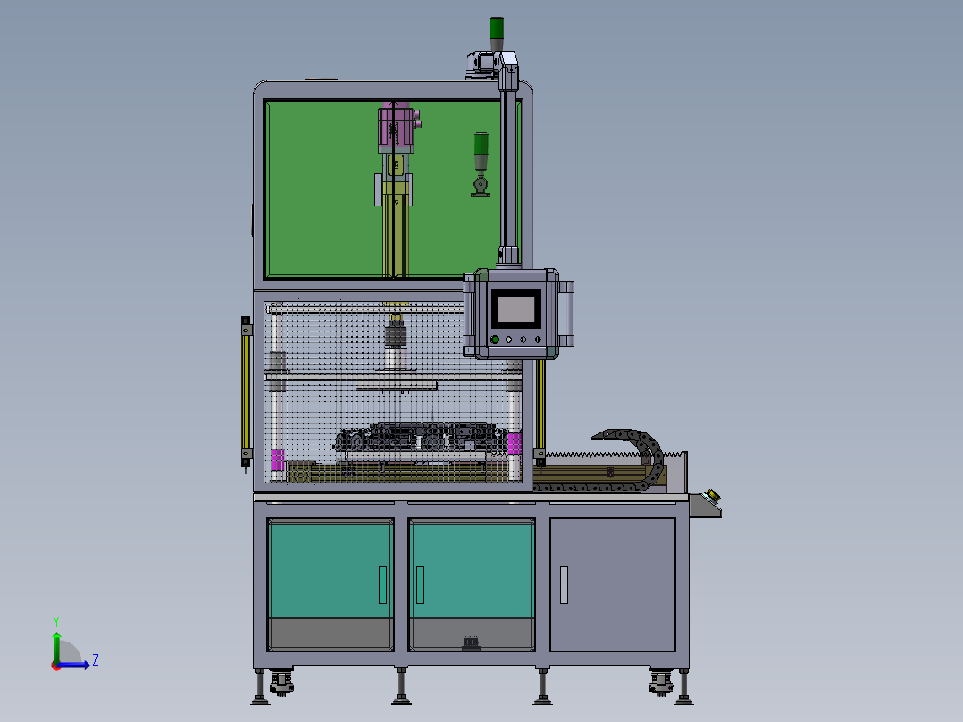 密封圈裁切设备sw21可编辑左视图