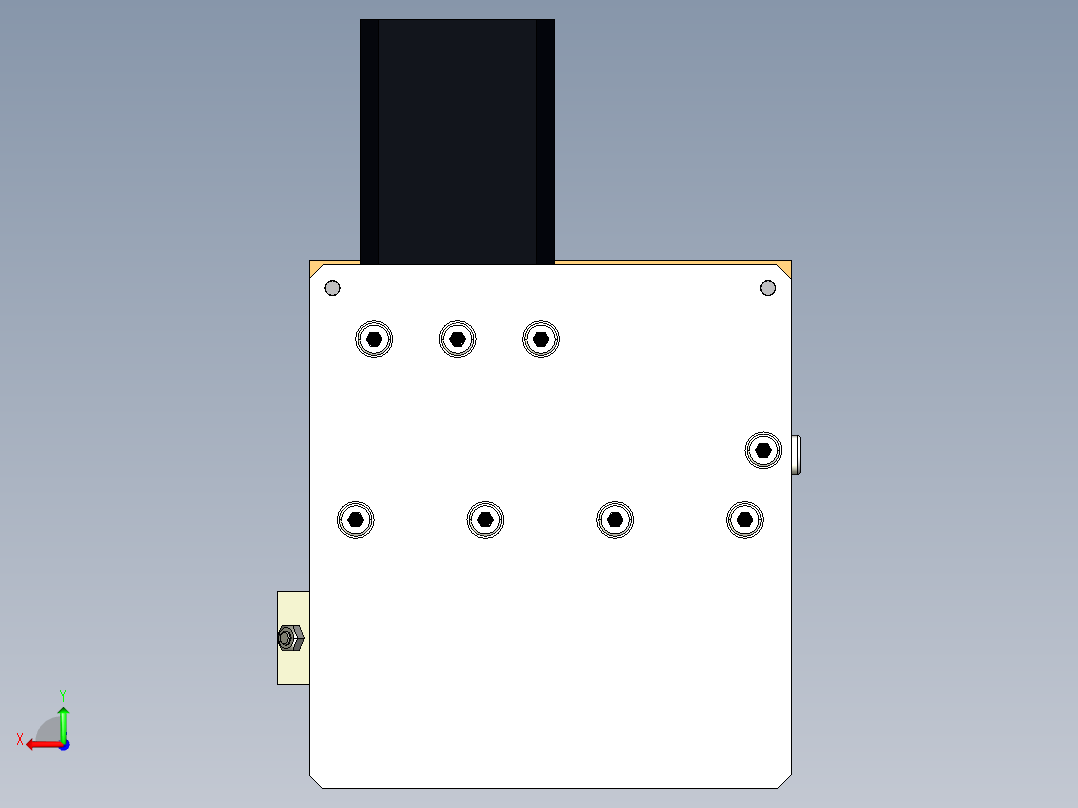 一组海绵清洁机构3D模型后视图