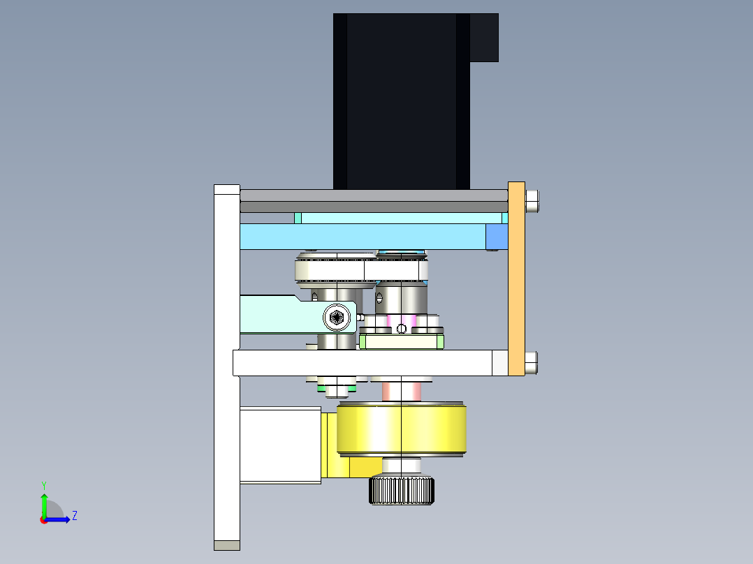 一组海绵清洁机构3D模型左视图