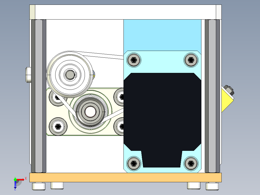 一组海绵清洁机构3D模型俯视图