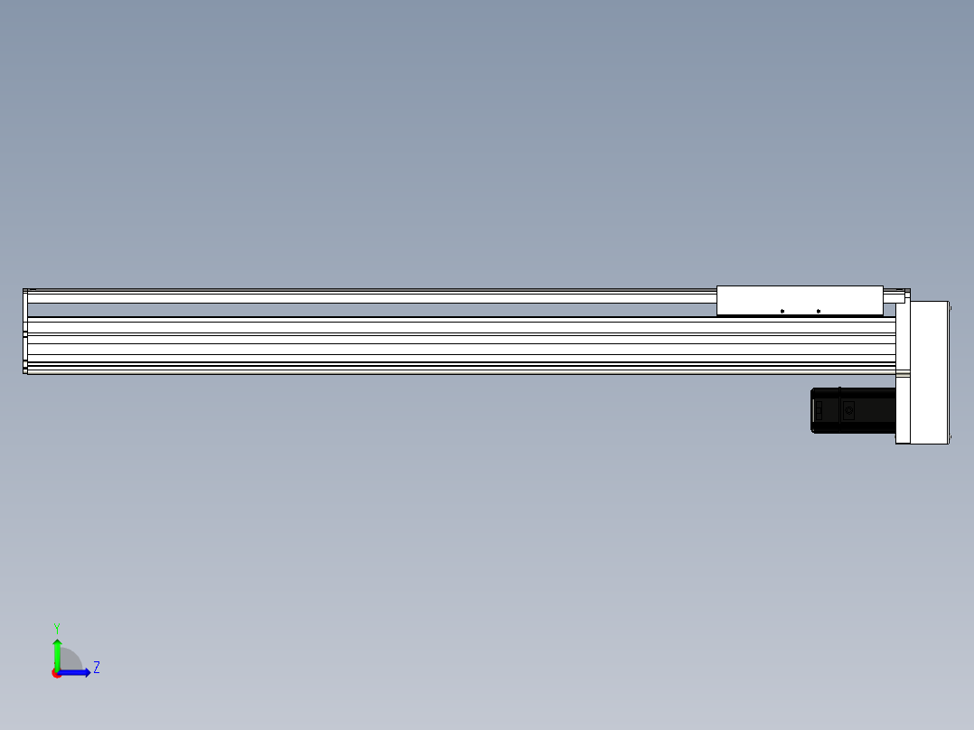 Toyo东佑达直线模组-ETH22-900-BM-400W左视图