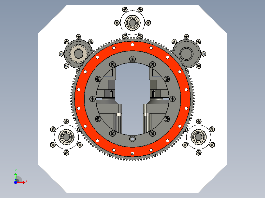 2吨AGV顶升移栽小车3d图纸 非标设计 重载仓库搬运AGV小车3d模型前视图
