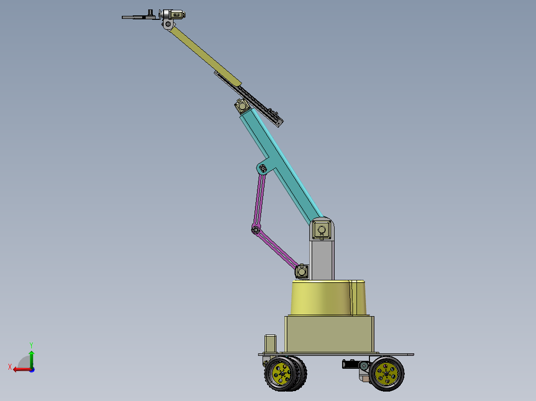 水果采摘机设计含三维二维说明书后视图