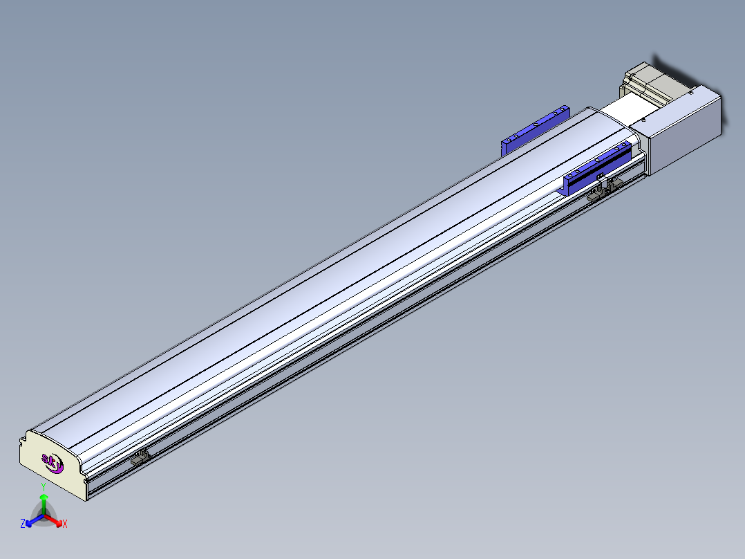 同步带滑台-半封闭B17H-L50-S1150-R-P75-D3