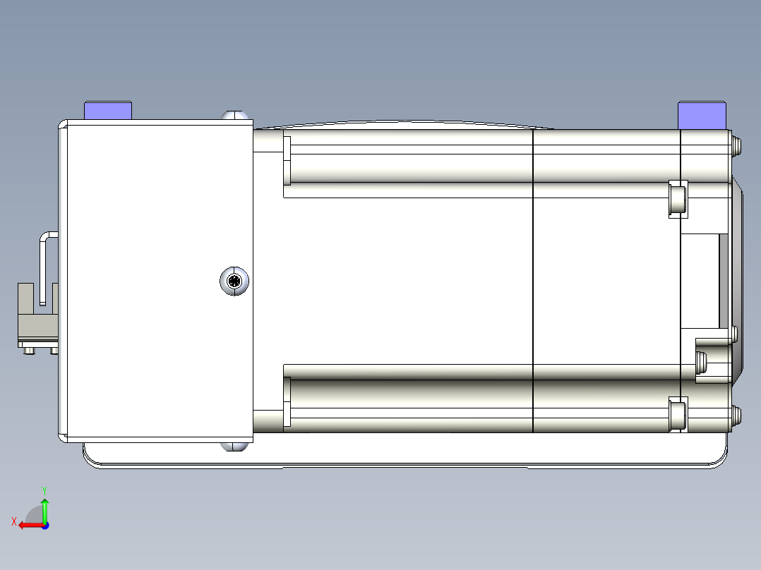 同步带滑台-半封闭B17H-L50-S1150-R-P75-D3后视图