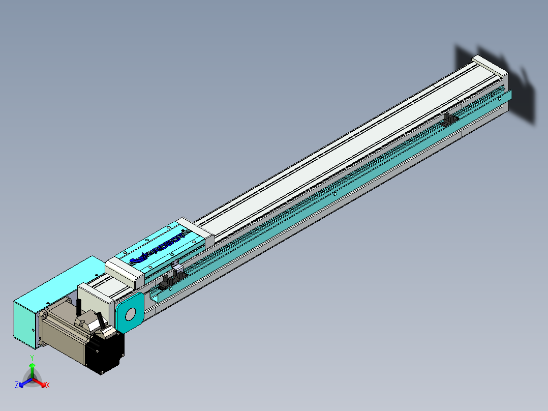 欧规系列-LB6A-L65-S550-BR-ZP40-C3正等轴测图