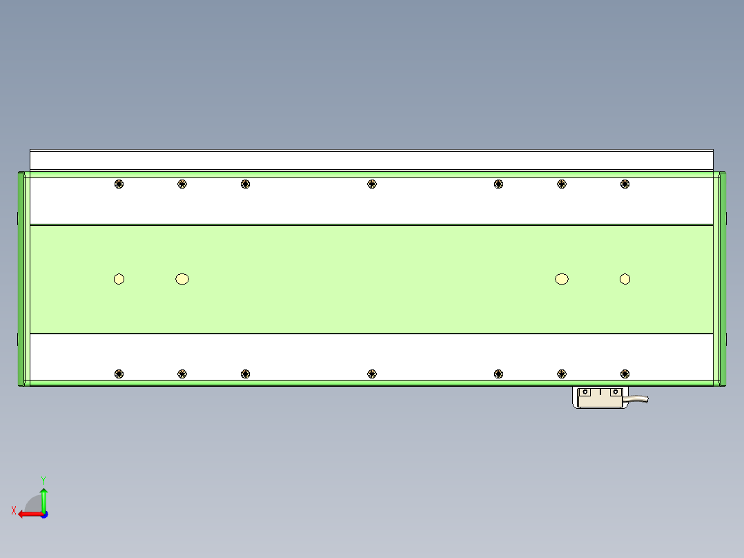 威洛博LC系列3d模型模组LC17E2Y-S300后视图