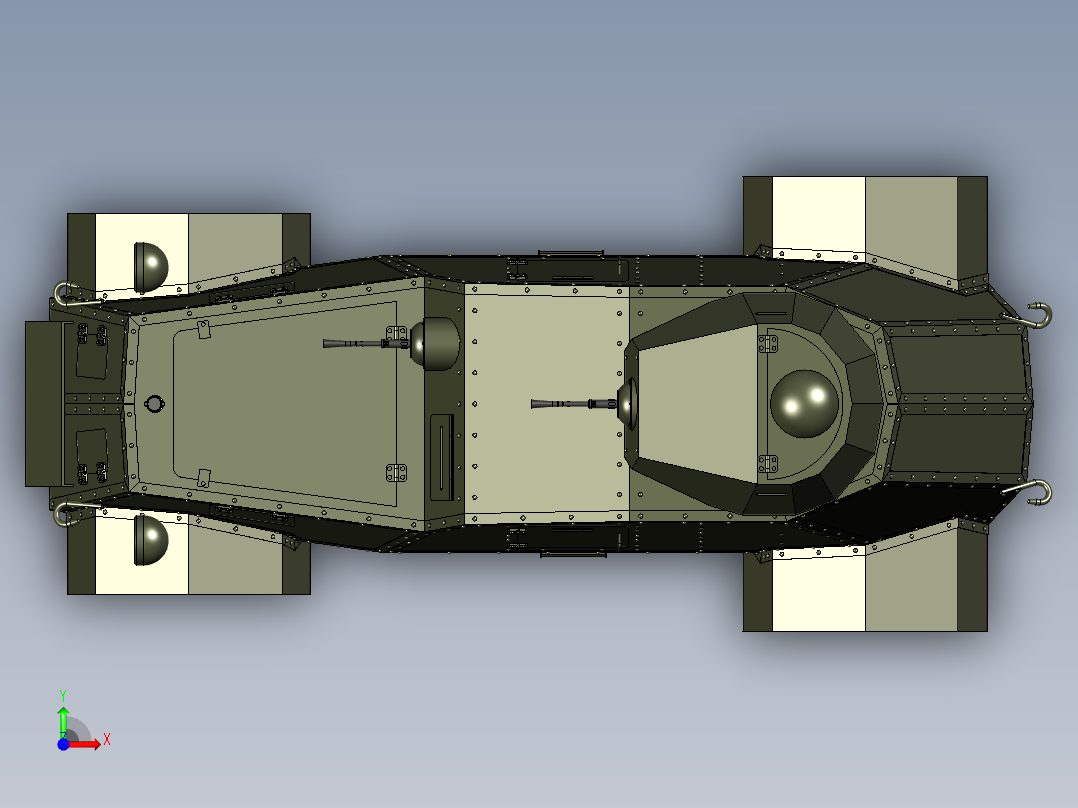 UNL-35装甲车前视图