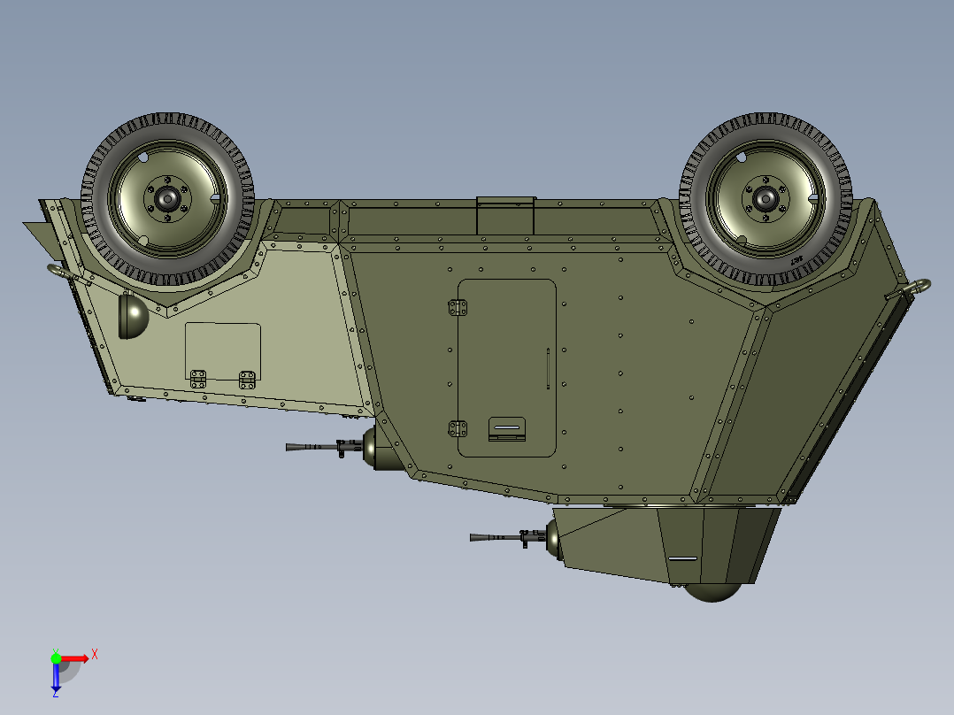 UNL-35装甲车俯视图