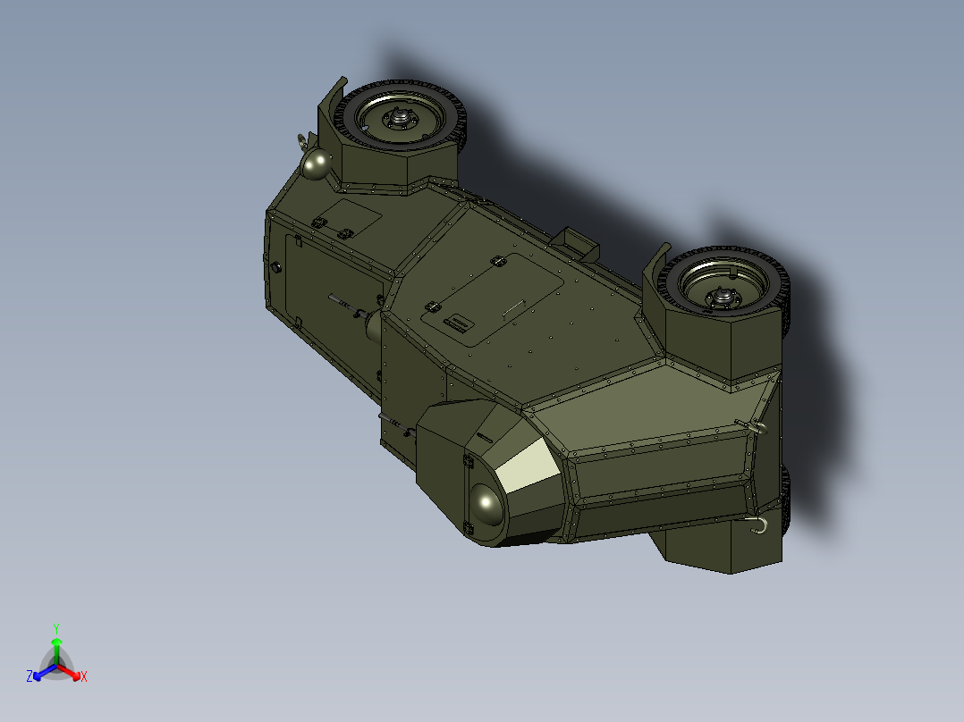 UNL-35装甲车正等轴测图