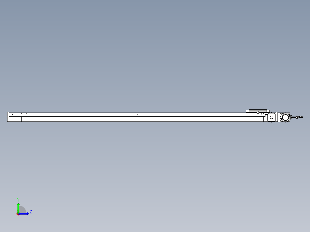 威洛博LB.GB同步带传动--欧规系列LB6A-L65-S1600-BL左视图