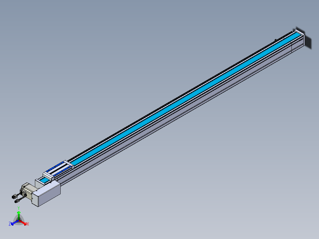 威洛博LB.GB同步带传动--欧规系列LB6A-L65-S1600-BL正等轴测图
