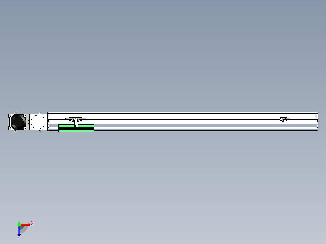 同步带滑台-半封闭B13H-L45-S800-L-P40-D3俯视图