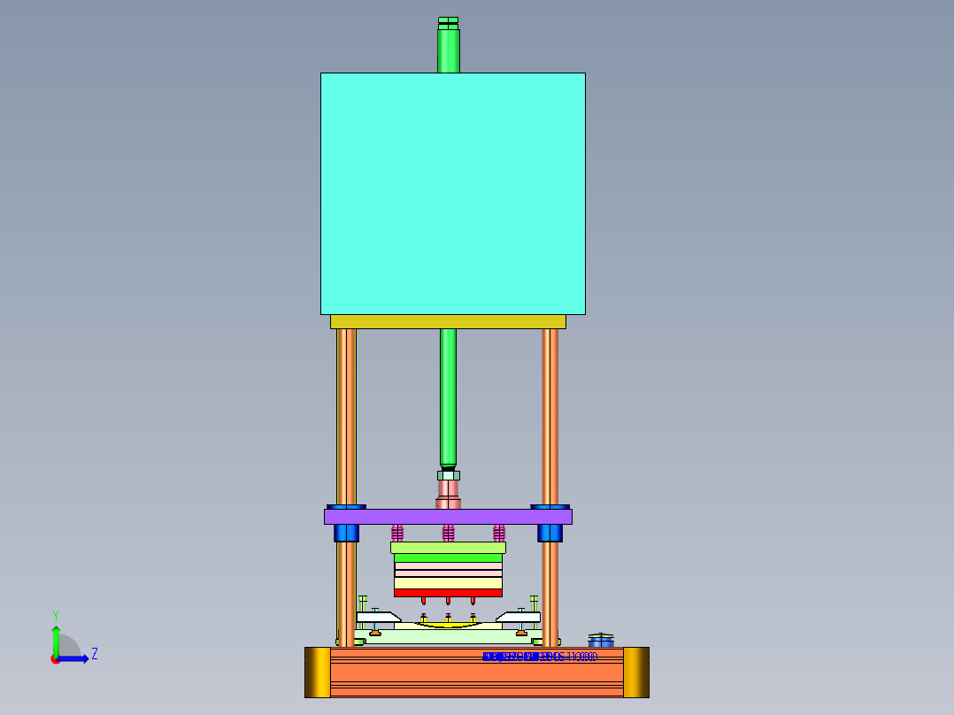 桌上型热熔机3D图纸 非标自动化设备3D图纸3D模型左视图