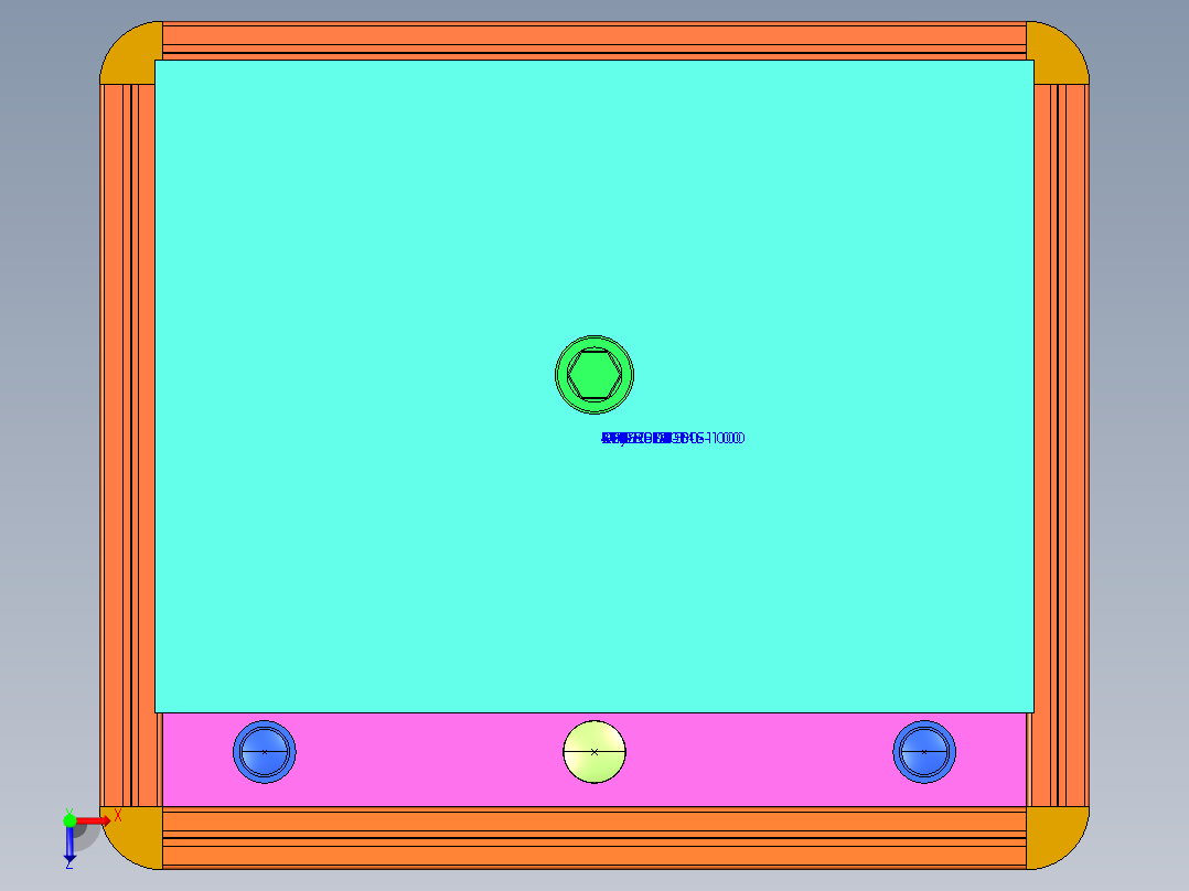 桌上型热熔机3D图纸 非标自动化设备3D图纸3D模型俯视图