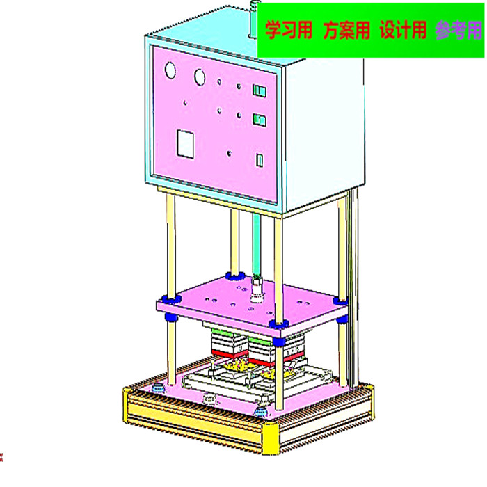 桌上型热熔机3D图纸 非标自动化设备3D图纸3D模型