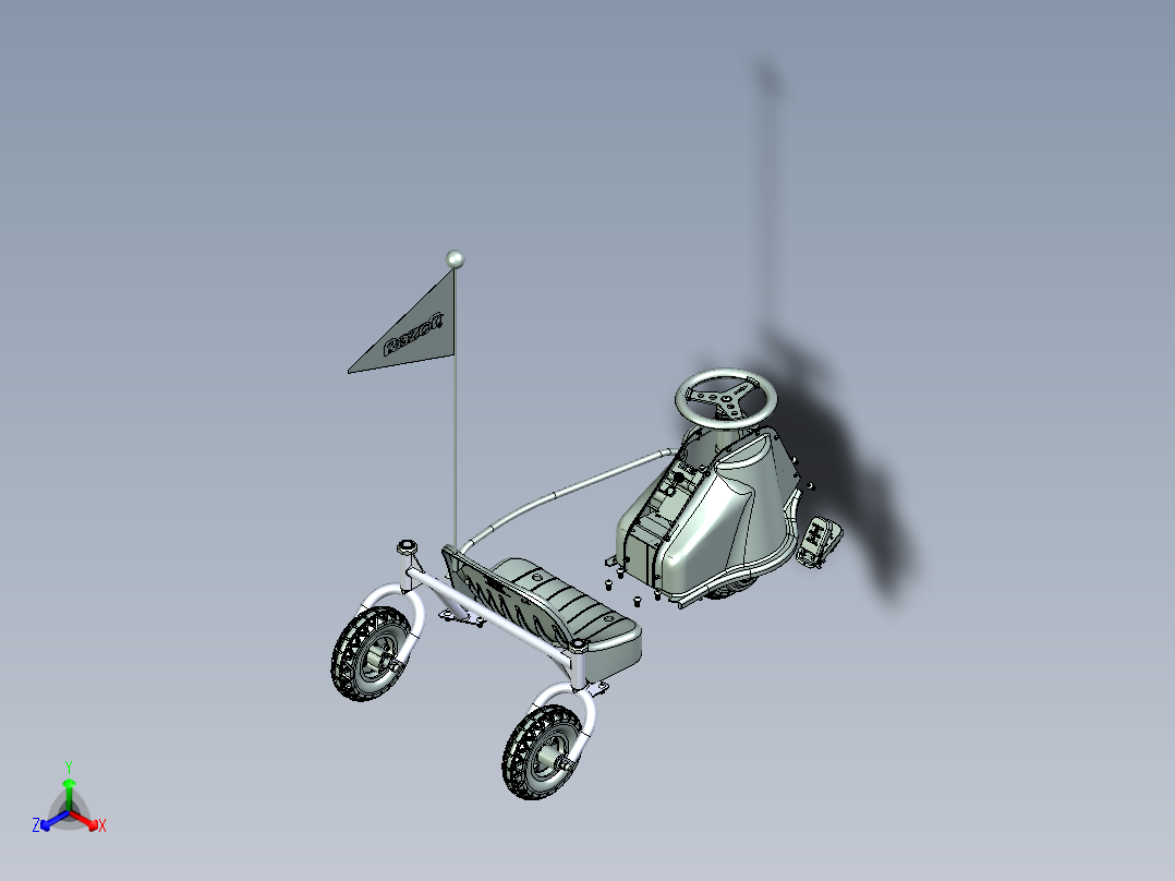 疯狂越野车 STP X_T SE正等轴测图