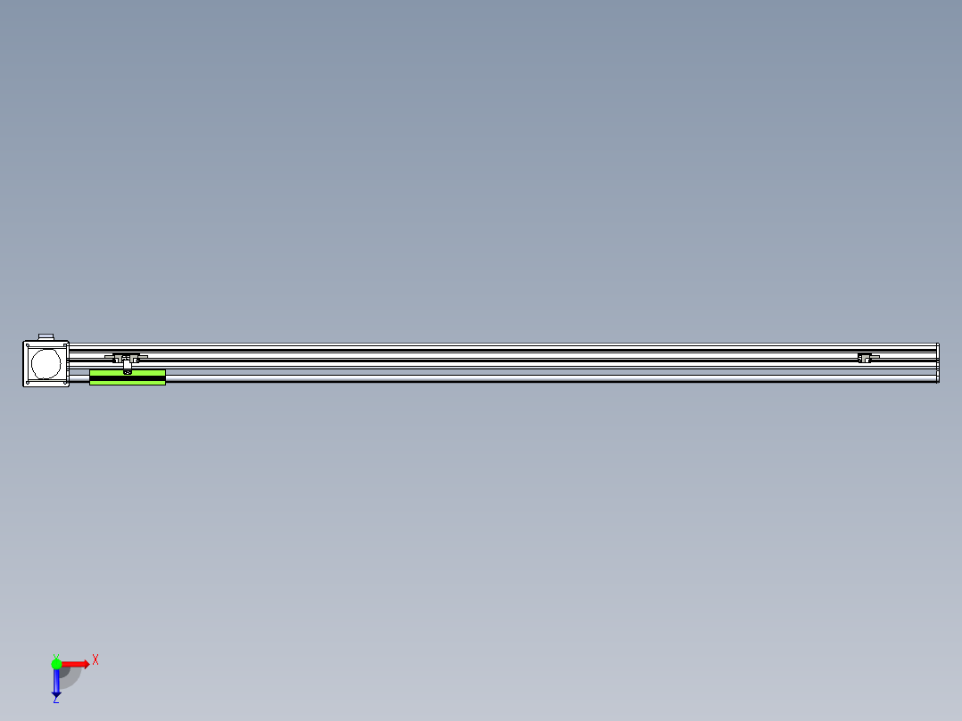 同步带滑台-半封闭B13-L90-S1350-L-Z86-D3俯视图