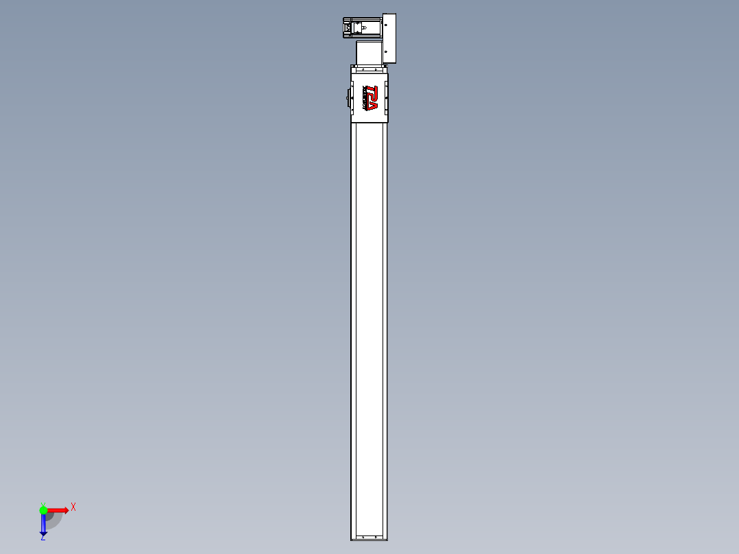 同步带全封闭直线模组TPA-HCB-110D-90-L1200-ML-Y-P40-N3俯视图