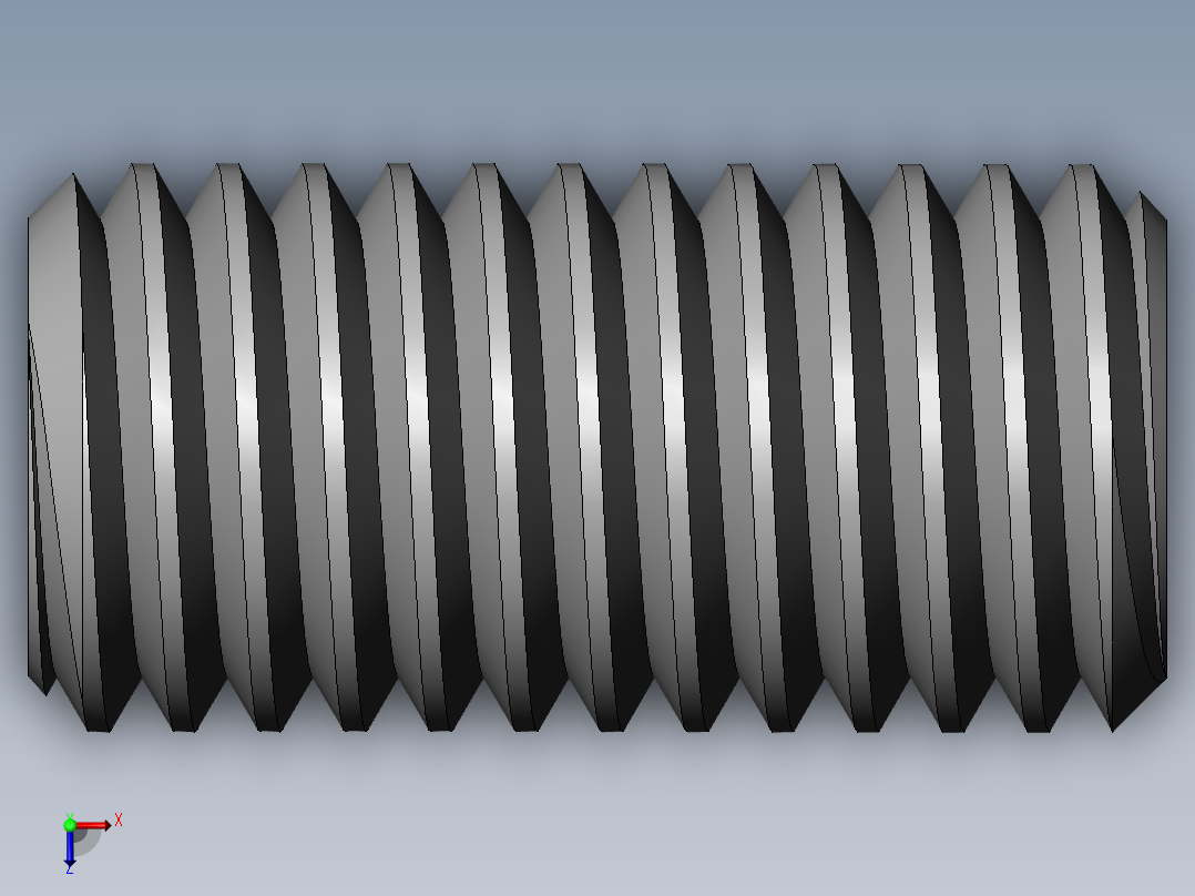 DIN 913-ISO 4026 固定螺钉-M10 L=20.SLDPRT俯视图