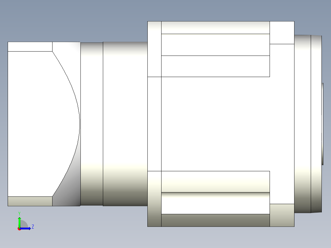 直齿孔PLX142-L2 22-110-145-M8.stp左视图