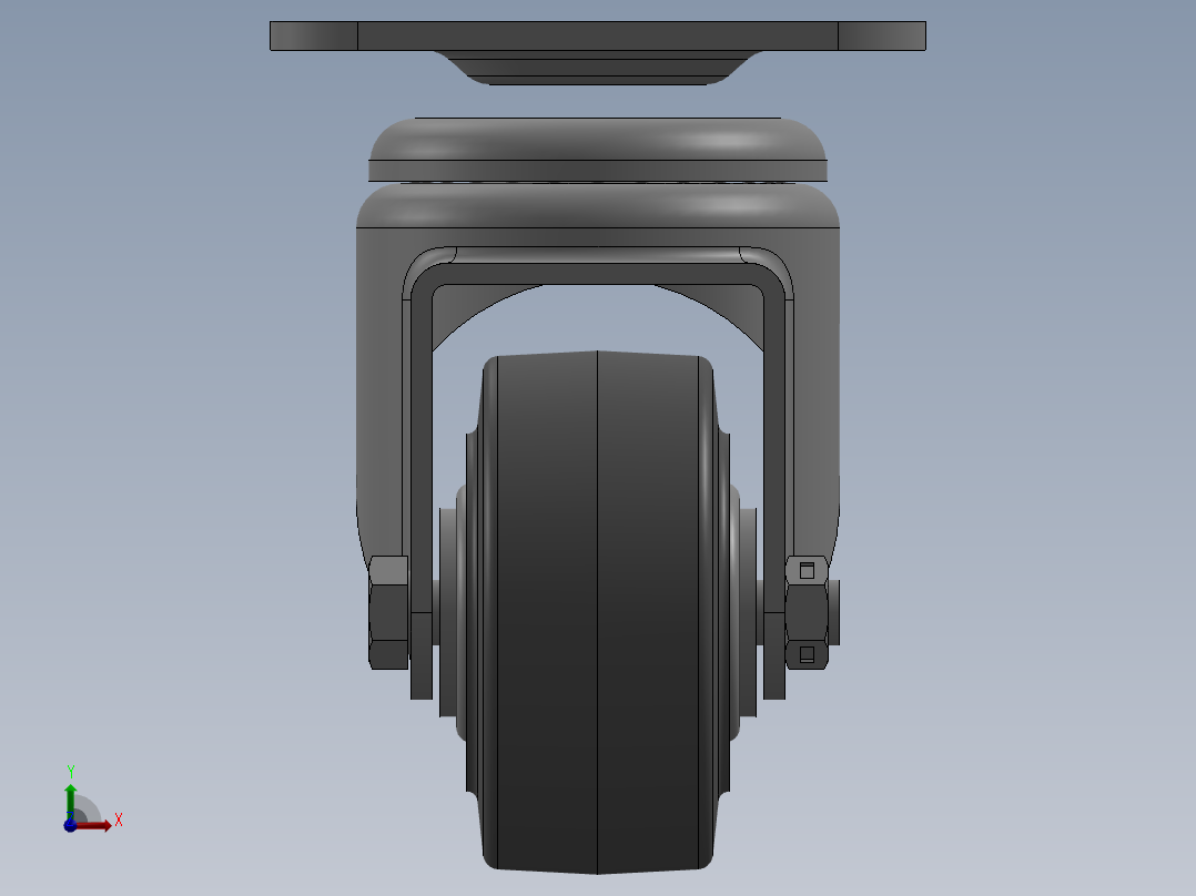 科顺脚轮Colson-3_00317_449前视图