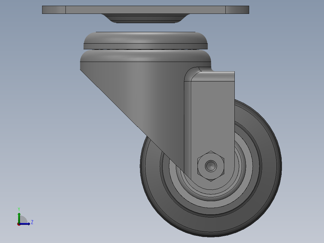 科顺脚轮Colson-3_00317_449左视图